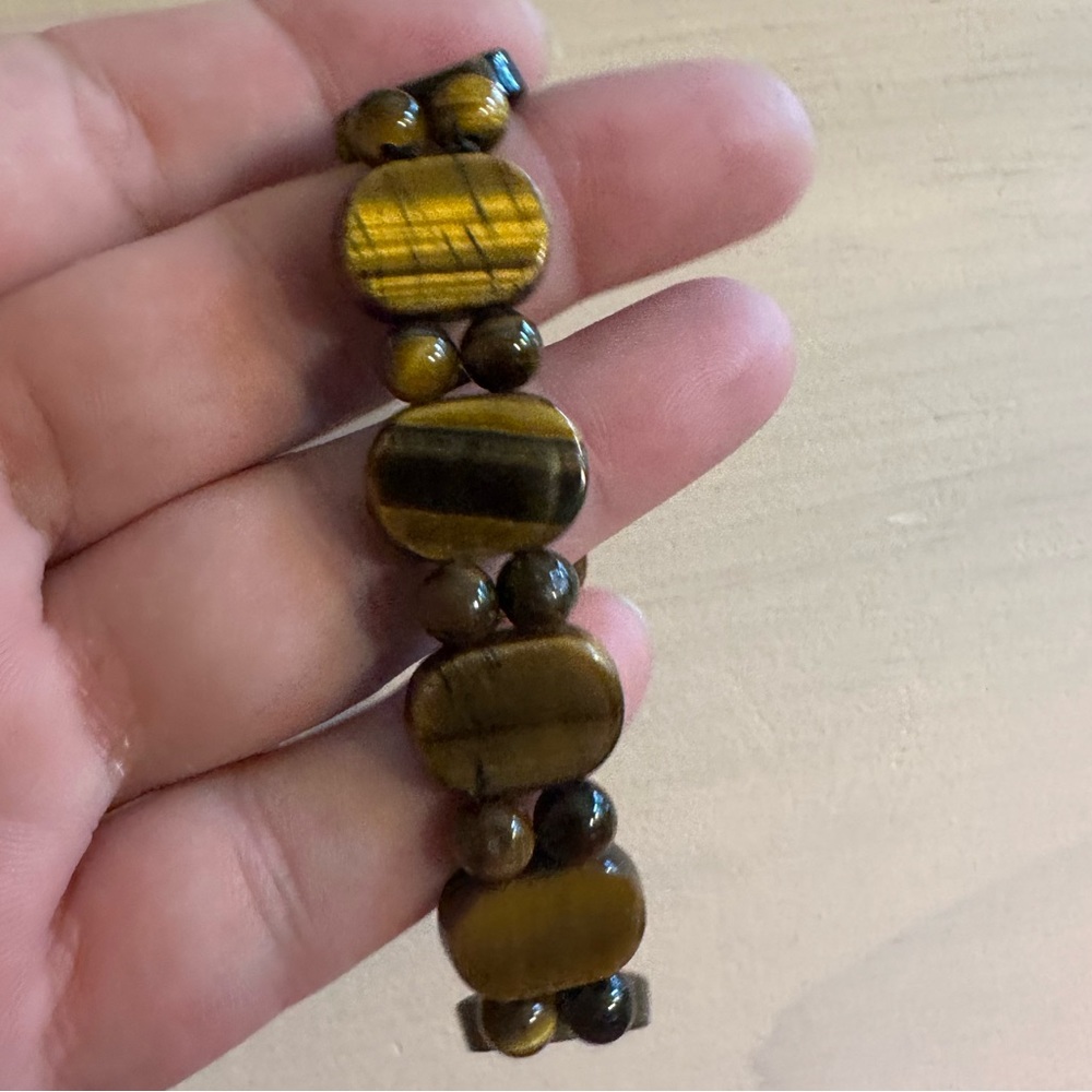 Two-Tiger Eye bracelets